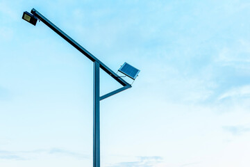 Eco friendly Autonomous Led street light projector with solar panel