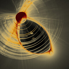 Abstract Colorful Flares of Shapes and Lines