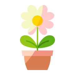 Isolated flower icon. Natural plant - Vector illustration