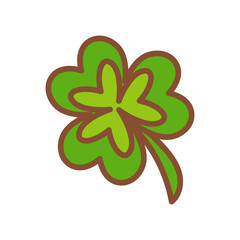 Fototapeta premium Isolated lucky clover icon - Vector illustration design