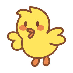 Isolated chicken icon. Farm animal - Vector illustration
