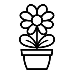 Isolated flower icon. Natural plant - Vector illustration
