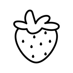 Isolated strawberry icon. Fruit icon - Vector illustration