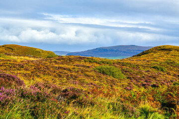 great views of the mountains on the isle of skye in scotland