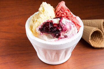 medio kilo de helado