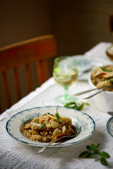 Wild mushroom risotto..style rustic