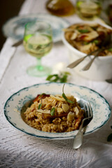 Wild mushroom risotto..style rustic