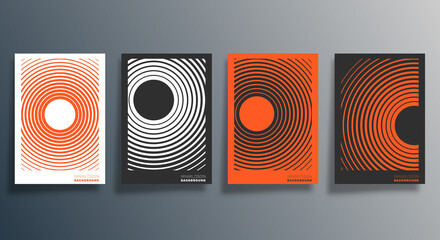 Minimal geometric design for flyer, poster, brochure cover, background, wallpaper, typography or other printing products. Vector illustration © bobnevv