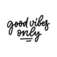 Positive lettering slogan in modern style. Element for posters, prints and fashion design. Hand drawn calligraphy quote. Vector illustration.