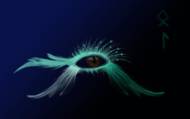 background with eye