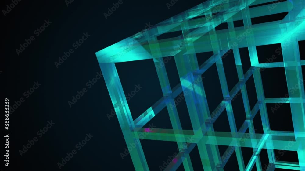 Poster rainbow glass composition, 3d rendering. computer generated abstract background.