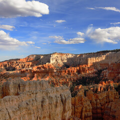 Sunset point in Bryce Canyon National Park, Utah, United States. Scenic colorful panorama.