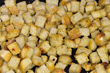 Close-up photo of bread crackers