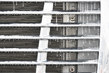 Icicles on Car Grille