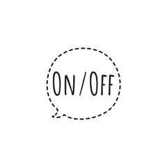''On/Off'' Symbol / Lettering / Sign / Switch Button Design