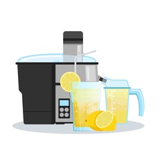 Juicer or blender for making juices and fruit cocktails