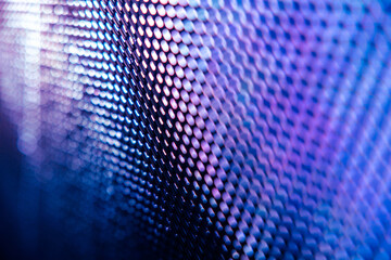 CloseUp LED blurred screen. LED soft focus background. abstract background ideal for design.