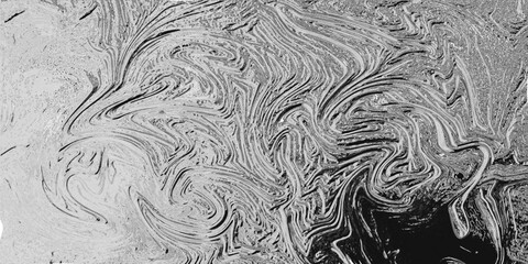 illustration with chrome texture background