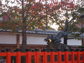 Koma-gitsune, Fushimi Inari Taisha, Kyoto, Japan
