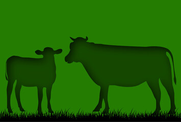 丑　年賀状　干支　背景