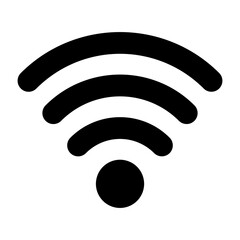 Wi-fi wireless flat icon. Wifi internet symbol. Vector illustration isolated on white background.