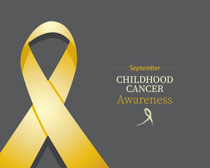 Childhood cancer awareness - gold ribbon color