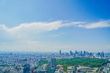 渋谷スカイから見える東京の街並み