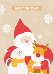 a harmonious Christmas Character illustration set