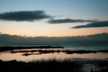 increíble degradado de colores cálidos en este paisaje que encontré devuelta a casa  