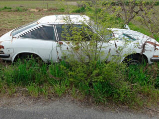 廃車の不法投棄