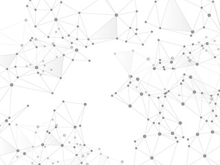 Gometric plexus structure cybernetic concept.