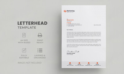 Modern Letterhead Template | Creative Letterhead Design