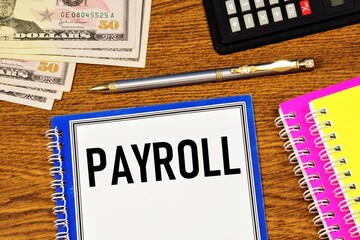 Payroll. Text inscription on the form. the main accounting cash document of large enterprises, for the payment of wages to employees.