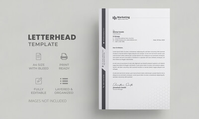 Simple Professional Letterhead Template | Modern Creative Letterhead Design