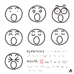 hand-drawn facial expression icon_02_a