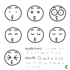 hand-drawn facial expression icon_02_c