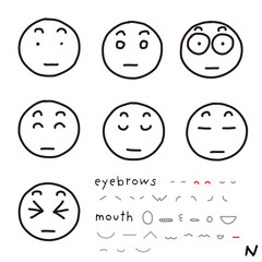 hand-drawn facial expression icon_02_n