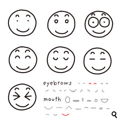 hand-drawn facial expression icon_02_q