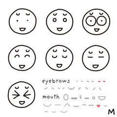 hand-drawn facial expression icon_03_m