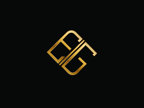 EG box Shape Letter logo Design.