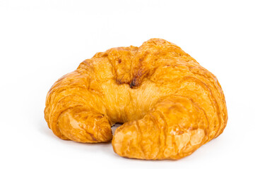 One piece croissant on a white background