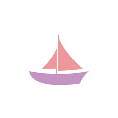 Boat Clipart Vector Design Isolated