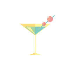 Summer Juice Drink Icon Clipart Vector Design Isolated