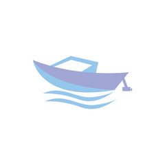 Boat Clipart Vector Design Isolated