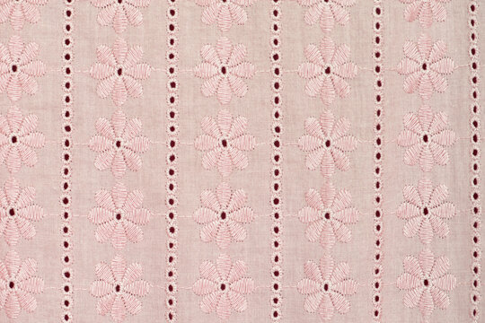 Lace fabric background, pink lace fabric