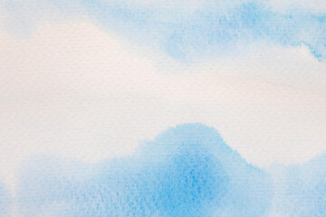 Obraz premium Blue water color background and texture and copy space.
