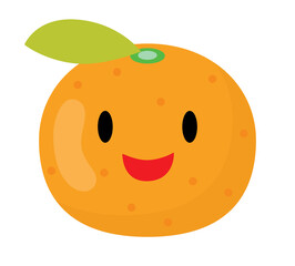 Fototapeta premium 可愛いみかんのキャラクター