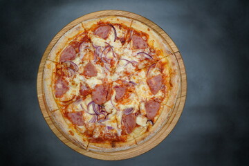 pizza on a plate