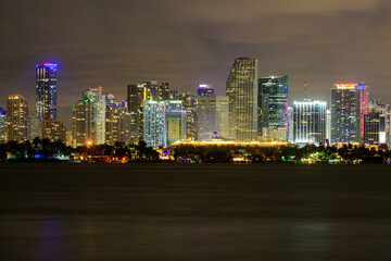 Fototapeta na wymiar Miami, Florida, USA downtown cityscape. Miami downtown.