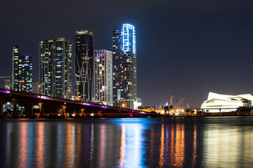 Miami downtown. Miami Skyline Panorama.